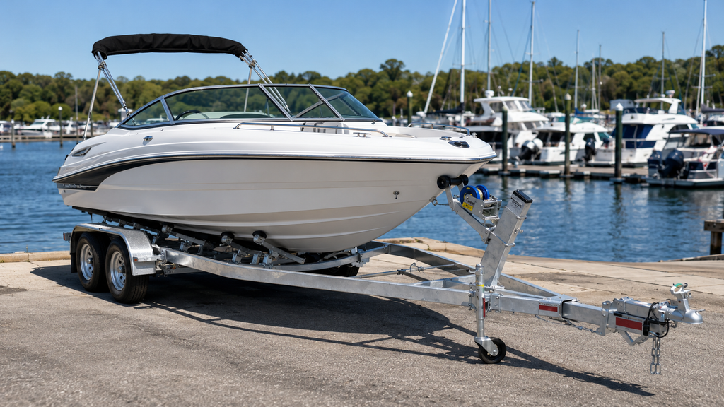 IronPeak 8.2M Wide Body Tandem Axle Boat Trailers